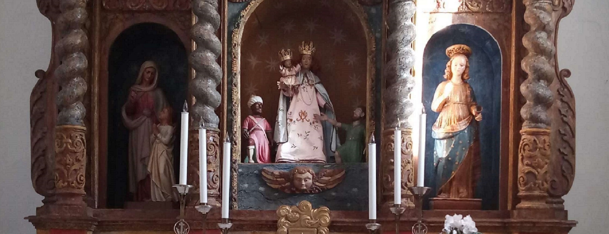 Chiesa della Madonna d’Itria – Retablo in legno policromo, particolare